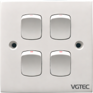 VGTEC 4 Gang 1 Way Switch (Econo Series) image