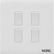 VGTEC 4 Gang 1 Way Switch (Cute Series) image