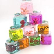 VIBGYOR Bubble Making Crystal Clear Clay Slime Putty Mud with Free Animal Figure for Kids Non-Toxic Sludge To icon