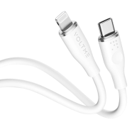 VOLTME PowerLink Moss 3A 60W USB-C to Lightning Fast Charging Cable - White image