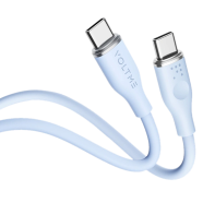VOLTME PowerLink Moss 3A 60W USB-C to USB-C Fast Charging Cable- Blue image