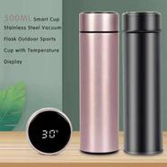 Vacuum Thermos With Temperature Measurement LCD Display Stainless Steel Insulated Water Bottle- 500ml icon