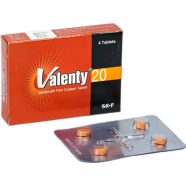 Valenty 20 mg Tablet 4's strip image