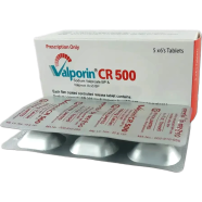 Valporin CR 500 mg Tablet (Controlled Release) 6's Strip image
