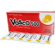 Vasco 500 Mg Chewable Tablet 10's Strip image