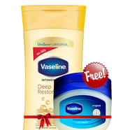 Vaseline Lotion Deep Restore 300ml With Vaseline Petroleum Jelly Free icon