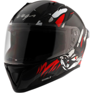 Vega Bolt Bunny Black Red Helmet image