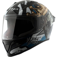 Vega Bolt Crown Men Black Blue Helmet image