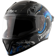 Vega Bolt Octopus Black Blue Helmet image