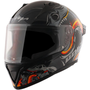 Vega Bolt Octopus Black Orange Helmet image