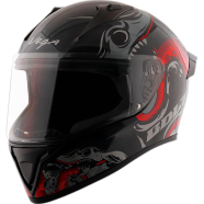 Vega Bolt Octopus Black Red Helmet image