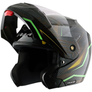 Vega Crux Dx Energy Black Neon Green Helmet image