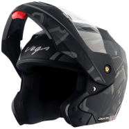 Vega Crux Dx Fighter Dull Black Grey Helmet image
