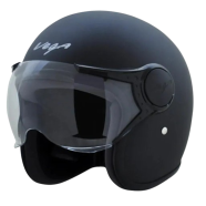 Vega Half Face Black Helmet Men and Women image