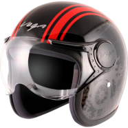 Vega Red Black Half Face Bike Helmet image