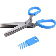 Vegetable Cutter 5 Blade Scissor (Any Color) image