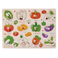 Vegetable Shapes and Names Wooden Puzzle Board For Kids (GTW-3021) icon