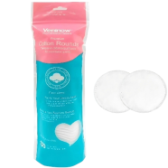 Veninow Cotton Pads Cotton Wool Cosmetic Pads 100pcs White image