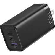 Vention FEDB0-US 3-port 65W USB(C C A) GaN Charger - Black image