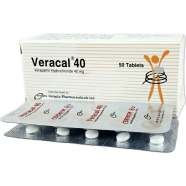 Veracal 40 mg Tablet 10's Strip image