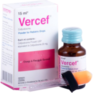 Vercef 20 mg/ml Pediatric Drops 15 ml Bottle image