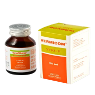 Vermicom 40 mg/5 ml Syrup 30 ml bottle image