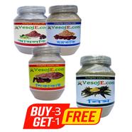 VesojE Agro Amlaki Powder - 150 gm, Harataki Powder -150 gm And Shikakai Powder - 150 gm With VesojE Agro Neem Powder - 150 gm (BUY 3 GET 1) image