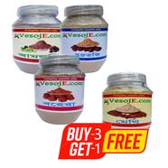 VesojE Agro Amlaki Powder - 150 gm, Harataki Powder -150 gm And Bohera Powder - 150 gm With VesojE Agro Methi Powder 150gm (BUY 3 GET 1) image