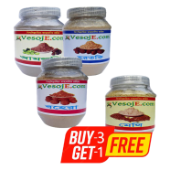 VesojE Agro Amlaki Powder - 150 gm, Harataki Powder -150 gm And Bohera Powder - 150 gm With VesojE Agro Methi Powder 150gm (BUY 3 GET 1)