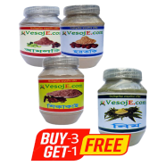 VesojE Agro Amlaki Powder - 150 gm, Harataki Powder -150 gm And Shikakai Powder - 150 gm With VesojE Agro Neem Powder - 150 gm (BUY 3 GET 1)