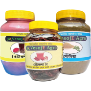 VesojE Agro Bitroot Powder-150gm and Agro Stevia Powder-100gm With Rojela Tea-20gm (Buy 2 Get 1 FREE) image