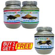 VesojE Agro Mehedi Powder 150gm And Moringa Powder - 150 gm With VesojE Agro Neem Powder - 150 gm (BUY 2 GET 1)