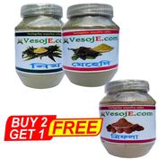 VesojE Agro Neem Powder - 150 gm And Mehedi Powder150gm With VesojE Agro Trifola Powder 150gm (Buy 2 Get 1) image