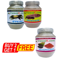 VesojE Agro Neem Powder - 150 gm And Shikakai Powder - 150gm With VesojE Agro Aloe Vera Powder - 150 gm (BUY 2 GET 1)