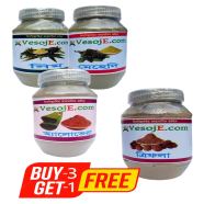 VesojE Agro Neem Powder - 150 gm, Methi Powder 150gm And Aloe Vera Powder - 150 gm With VesojE Agro Trifola Powder 150gm (BUY 3 GET 1)