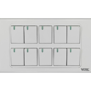 VGTEC 10 Gang 1 way switch (Exclusive series) image