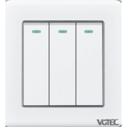 VGTEC 3 Gang 1 way switch (Exclusive series) image