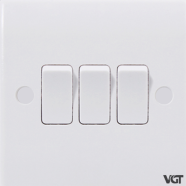 VGTEC 3 Gang 2 way switch (Classic series) image