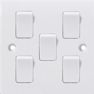 VGTEC 5 Gang 1 way switch (Classic-V series) image