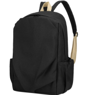 Vintage Style Backpack Simple Large Capacity Backpack - Black image