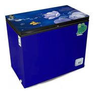 Vision Glass Door Chest Freezer RE-150 Liter Blue Flower image