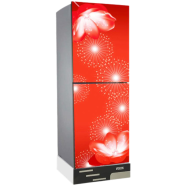 Vision Glass Door Refrigerator RE-185L Digital Lily Flower Bottom Mount image