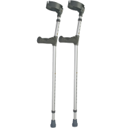 Vissco Astra Elbow Crutches Adjustable Elbow Support PVC Grip Handle Light Weight Height Adjustable Walking Stick 1 Pair Universal image