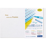 Vistage Water Color Pastel 12 Colors Set With Water Brush Set image