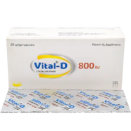 Vital-D 800 IU - 30's pack Capsule image