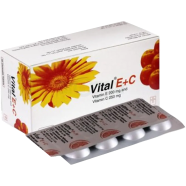 Vital E Plus C 250 mg Plus 200 - 7's Strip Tablet image