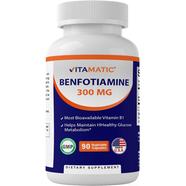 Vitamatic Benfotiamine 300 mg – 90 Veg Capsules -344313876 image