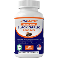 Vitamatic Fermented Black Garlic Extract 1000mg 60 Capsules image