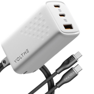 Voltme Revo 67 Lite Triple-Port PD 67W Wall Charger Bundle Set With GaN Tech White image