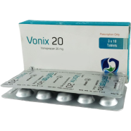 Vonix 20 mg Tablet 10's Strip image